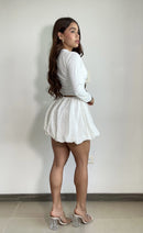 Falda Globo Enresortada Cintura