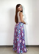 Falda Abertura A Un Lado Estampada