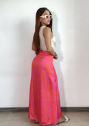 Falda Abertura A Un Lado Estampada