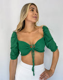 Blusa Corta Manga 3/4 Hojalillo