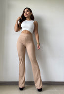 Pantalon Bota Ancha Unicolor