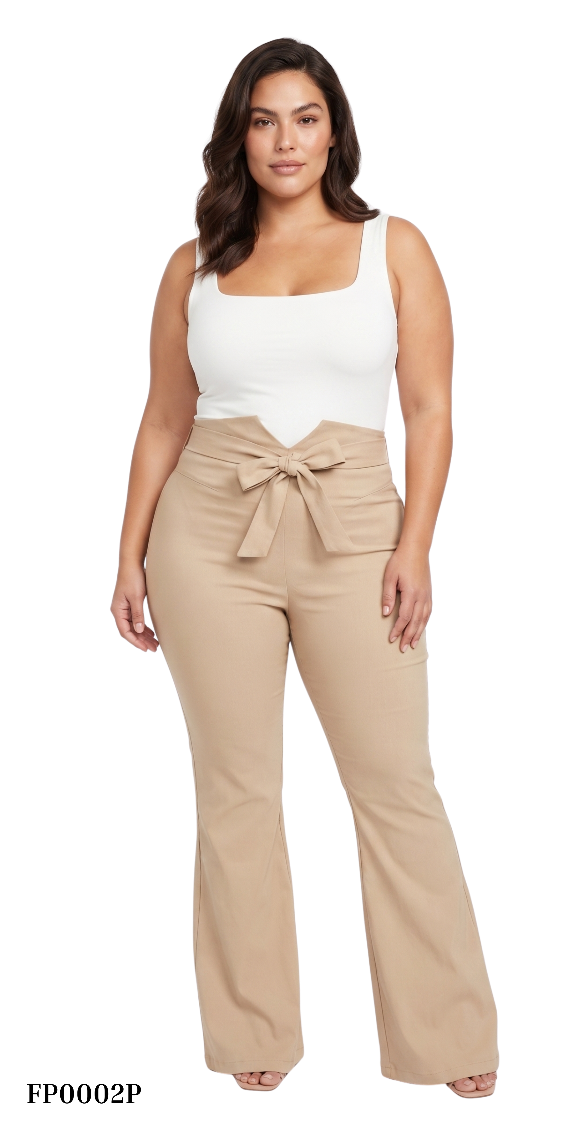 Pantalon Unicolor Correa Plus