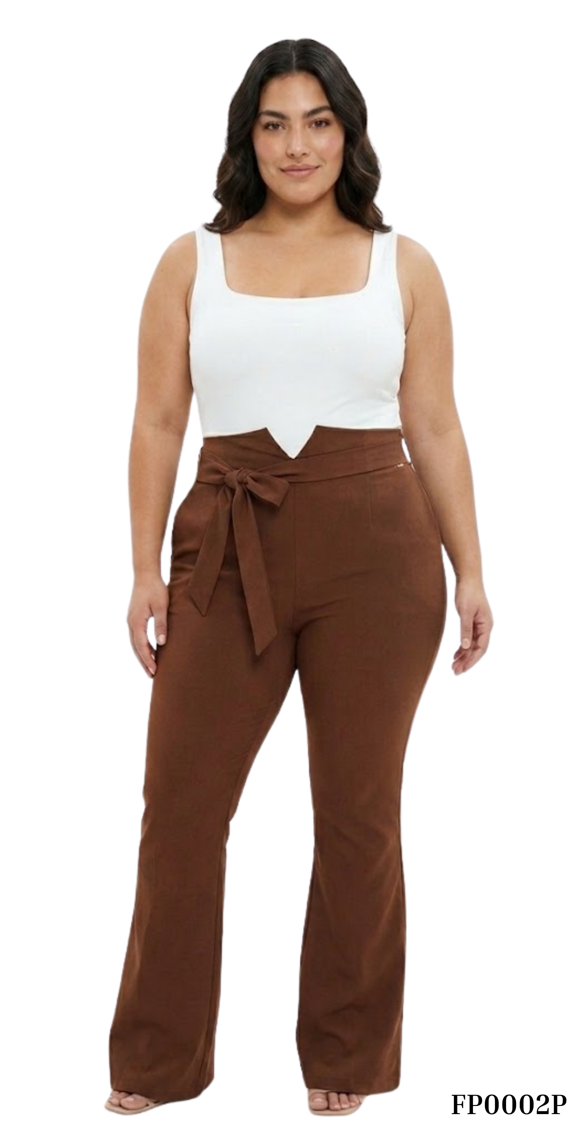 Pantalon Unicolor Correa Plus