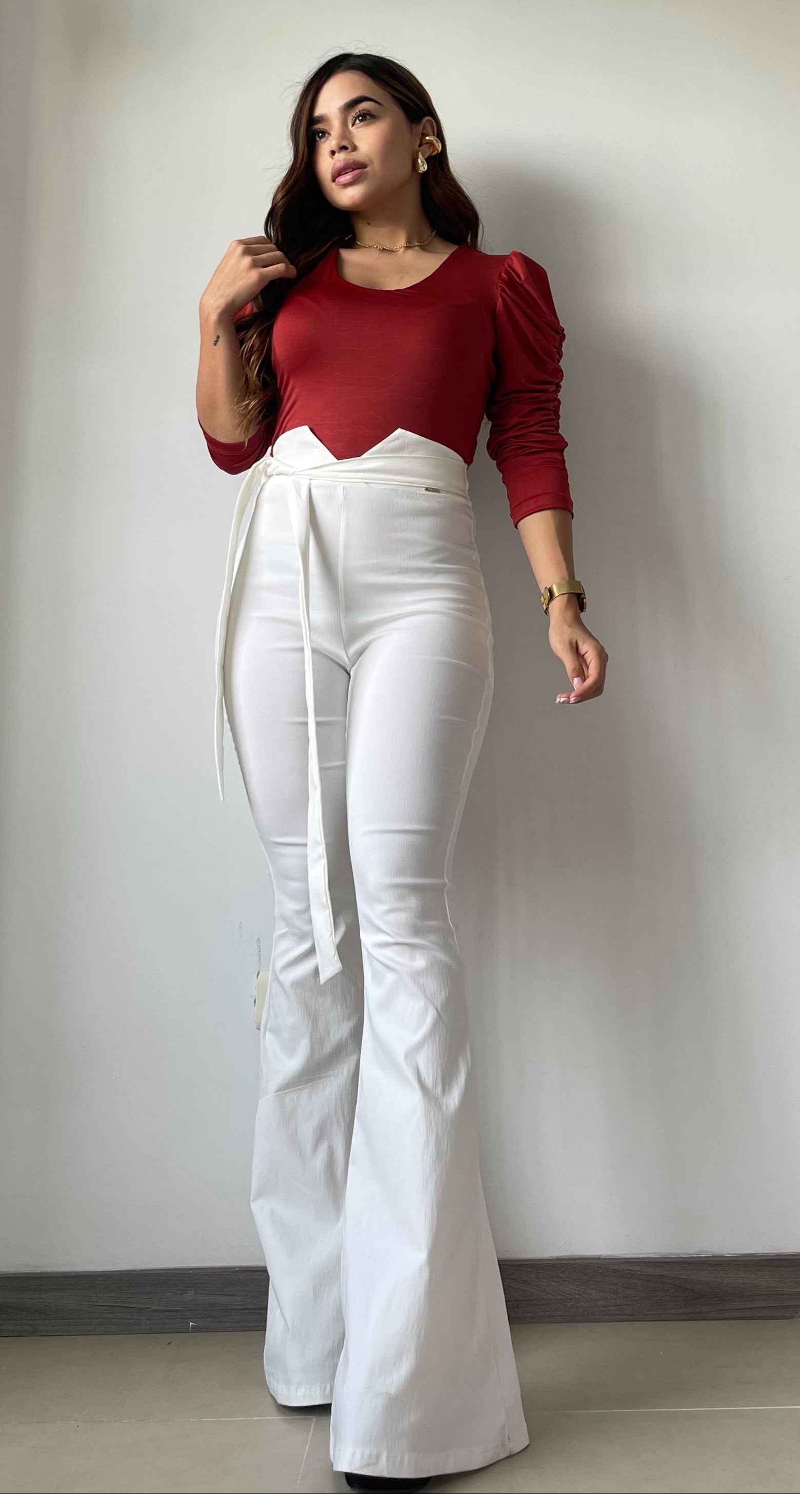 Pantalon Unicolor Correa