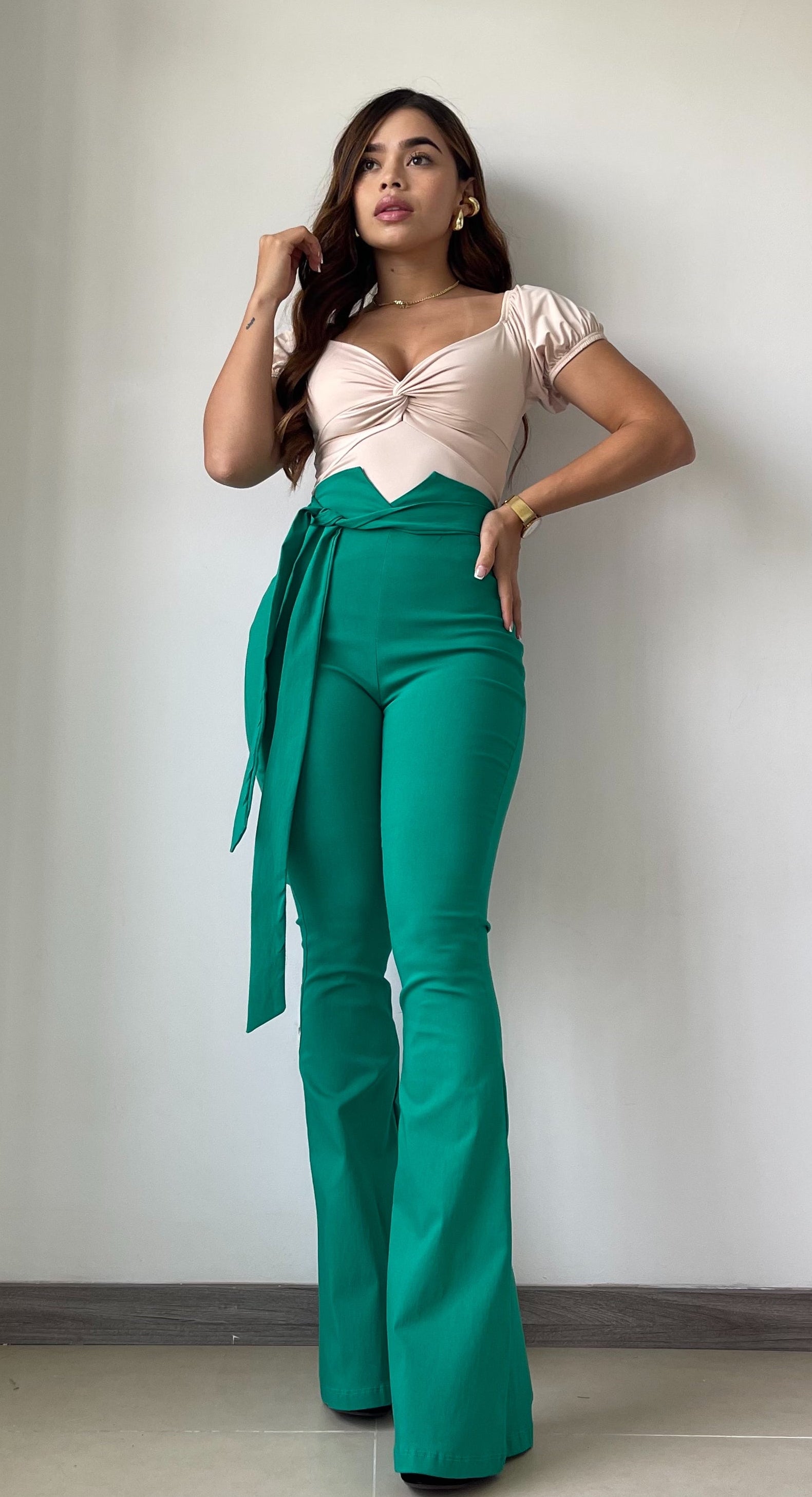 Pantalon Unicolor Correa