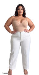 Pantalon 3/4 Bolsillos Pinzas Traseras