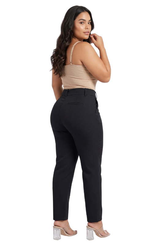 Pantalon 3/4 Bolsillos Pinzas Traseras