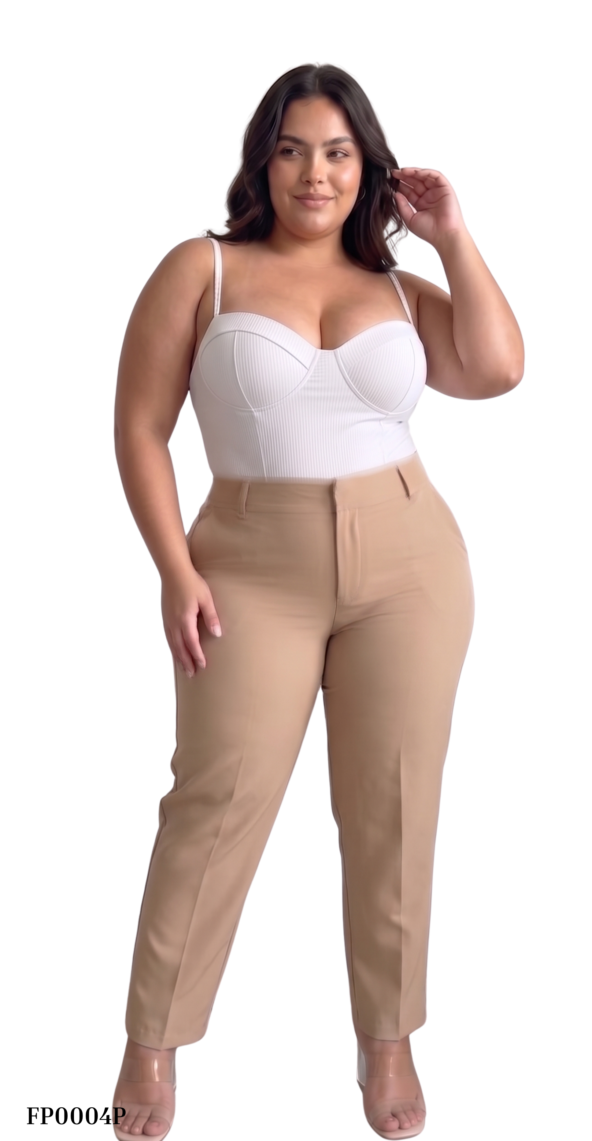 Pantalon 3/4 Bolsillos Pinzas Traseras