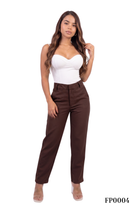 Pantalon 3/4 Bolsillos Pinzas Traseras