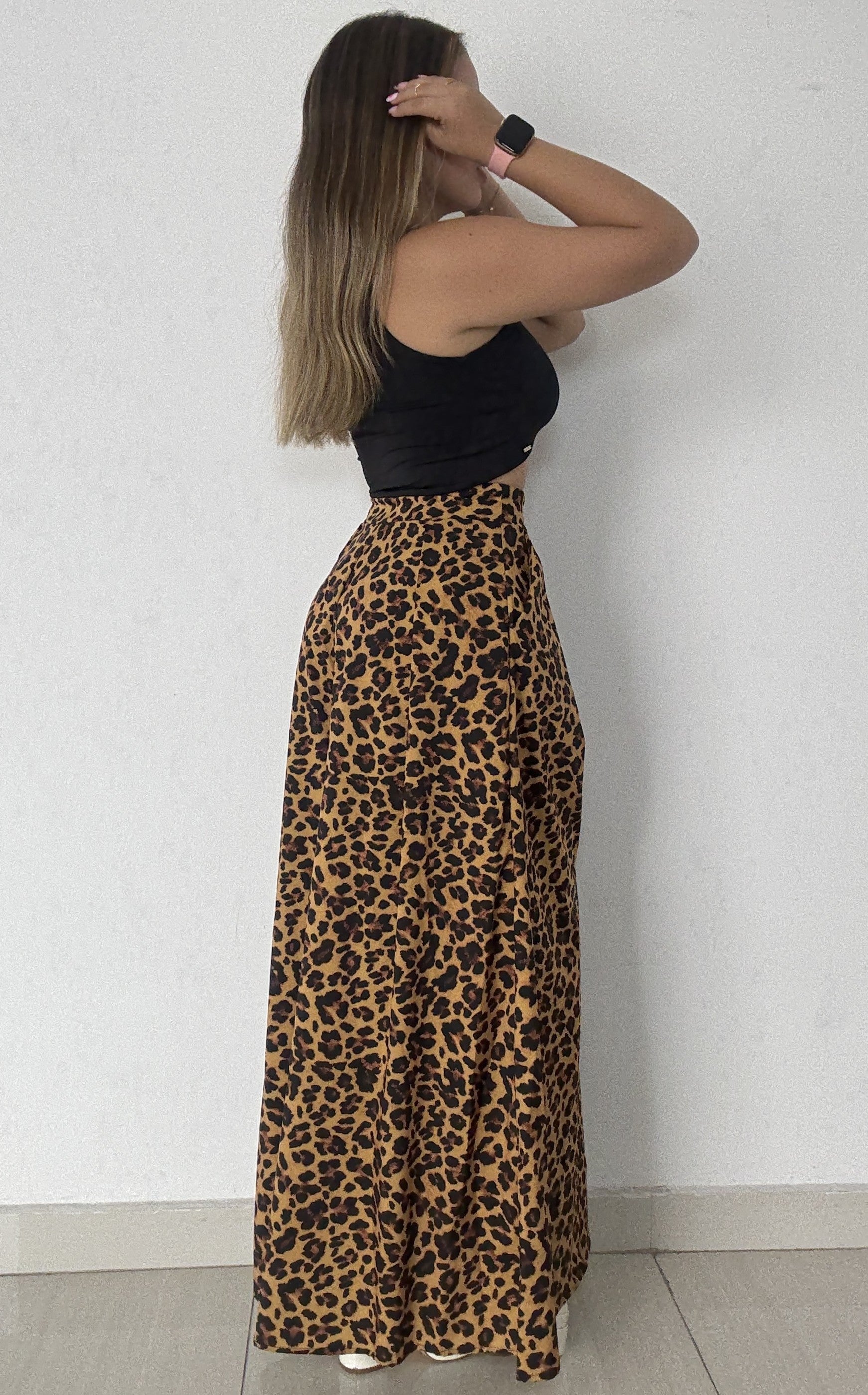 Pantalón Palazzo animal print