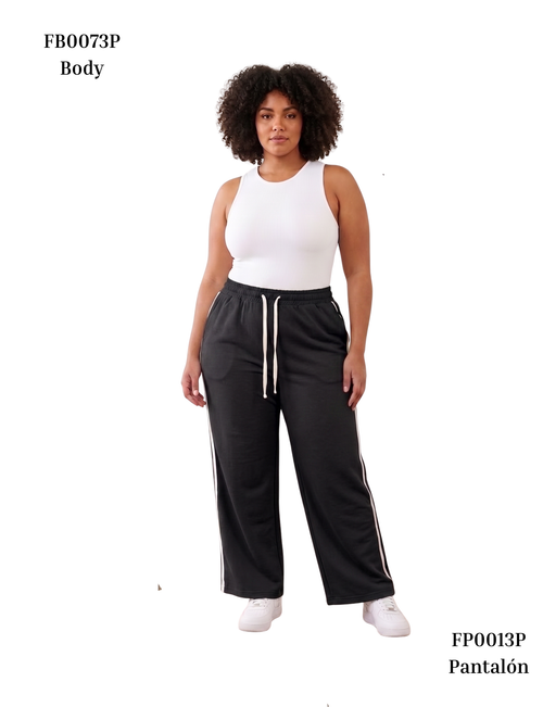 Pantalon Enresortado Doble Hiladillo