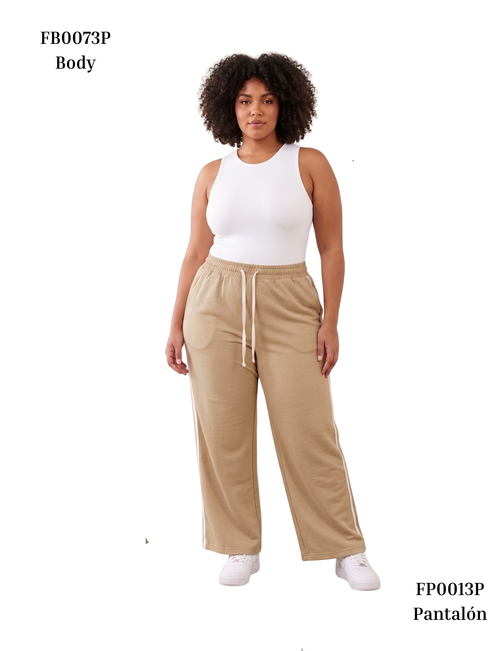 Pantalon Enresortado Doble Hiladillo