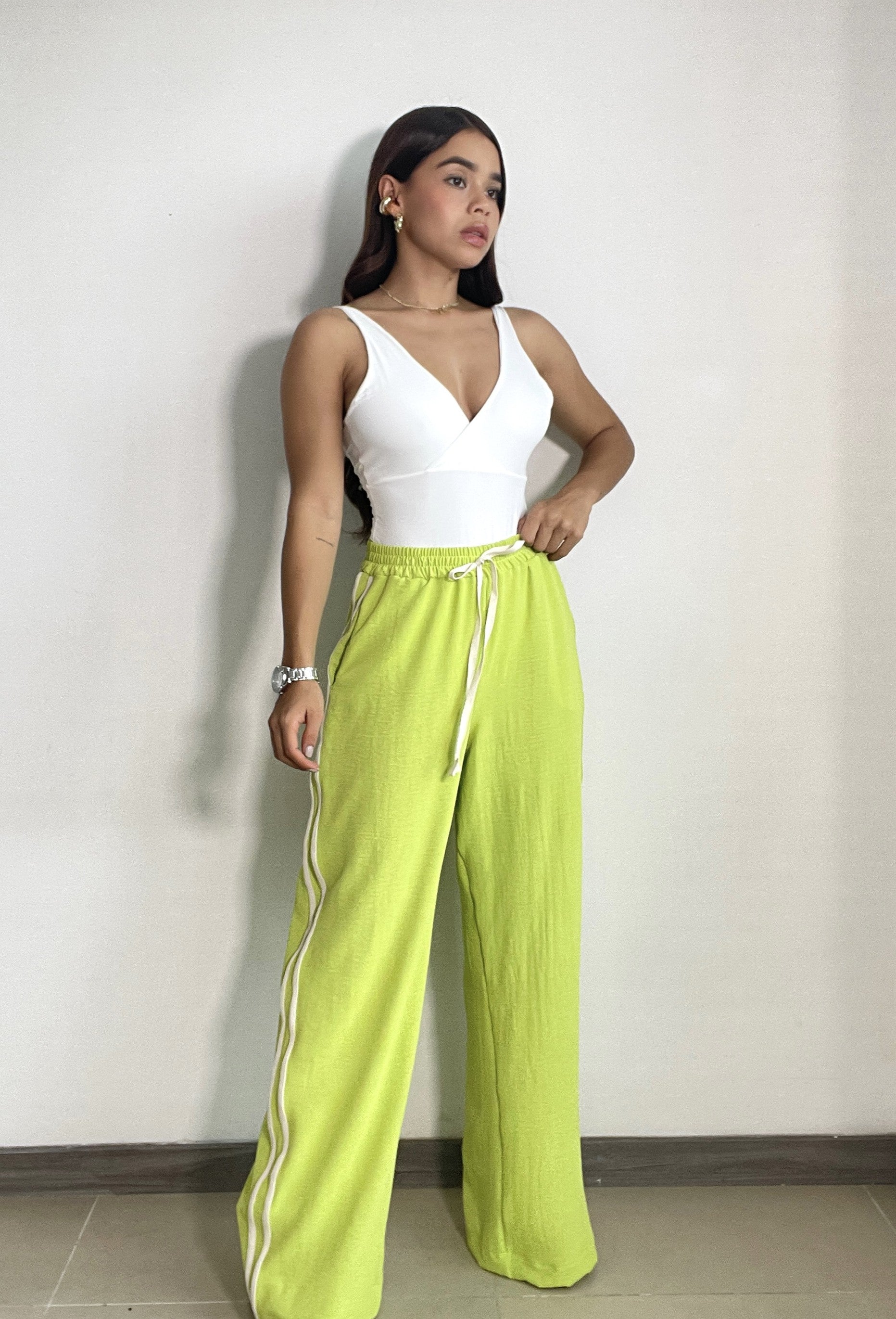 Pantalon Enresortado Doble Hiladillo