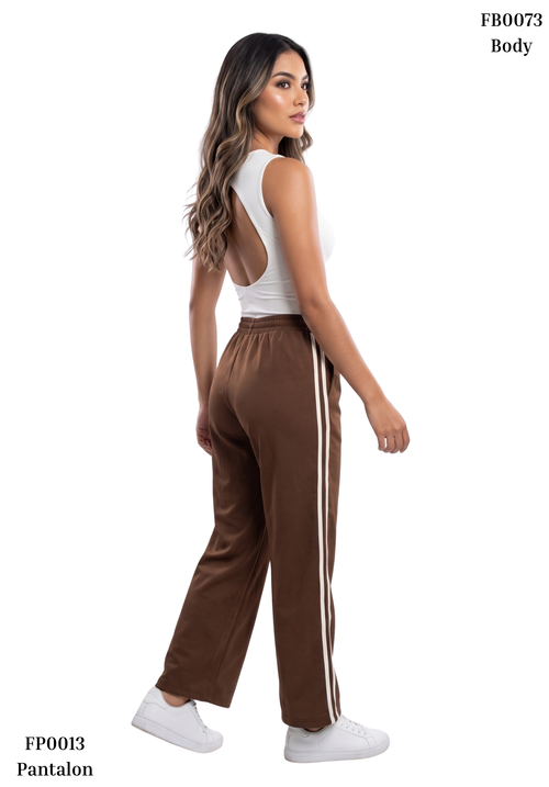 Pantalon Enresortado Doble Hiladillo