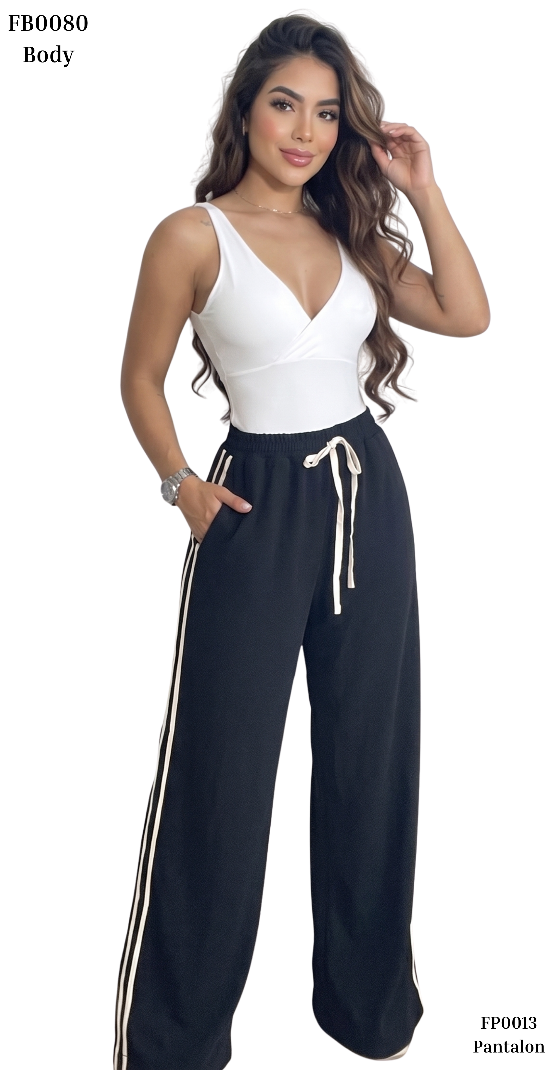 Pantalon Enresortado Doble Hiladillo