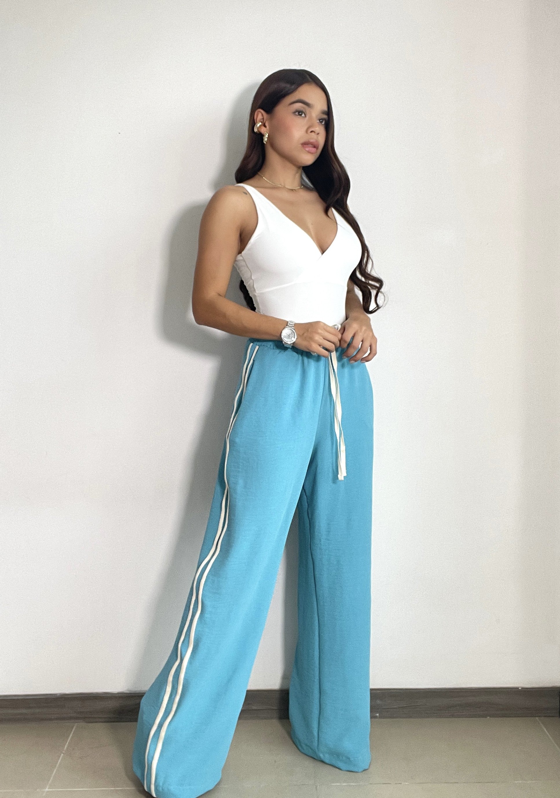 Pantalon Enresortado Doble Hiladillo