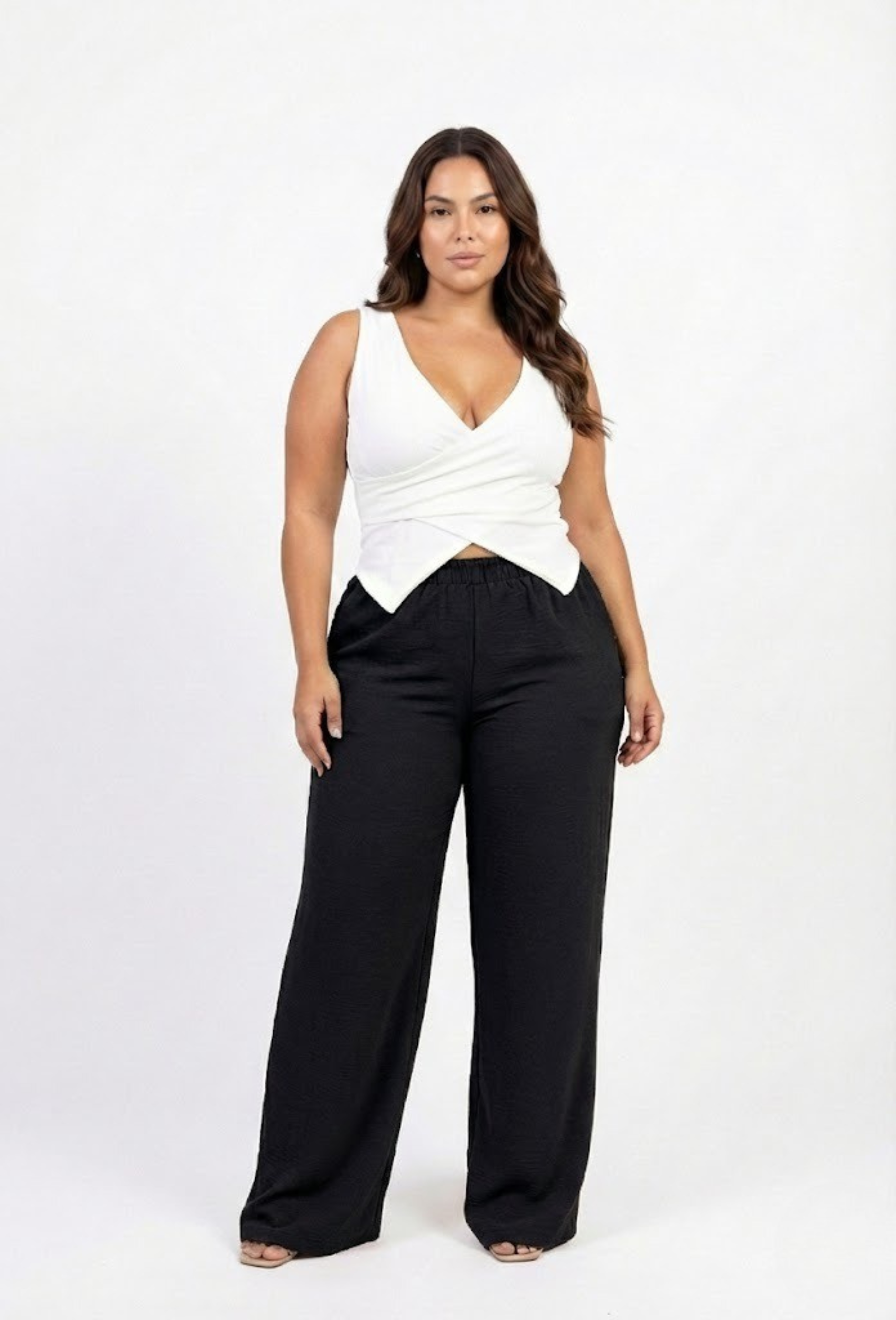 Pantalon Basico Resorte Bota Recta Plus