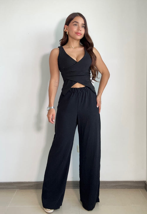 Pantalon Basico Con Resorte Bota Recta