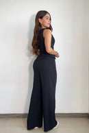 Pantalon Basico Con Resorte Bota Recta