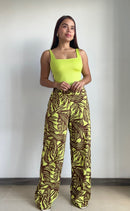 Pantalon Bota Recta Resorte En Cintura