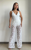Pantalon Encaje Flores
