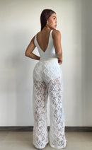 Pantalon Encaje Flores