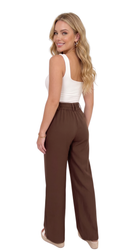 Pantalon De Tela Ancho