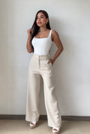 Pantalon De Tela Ancho