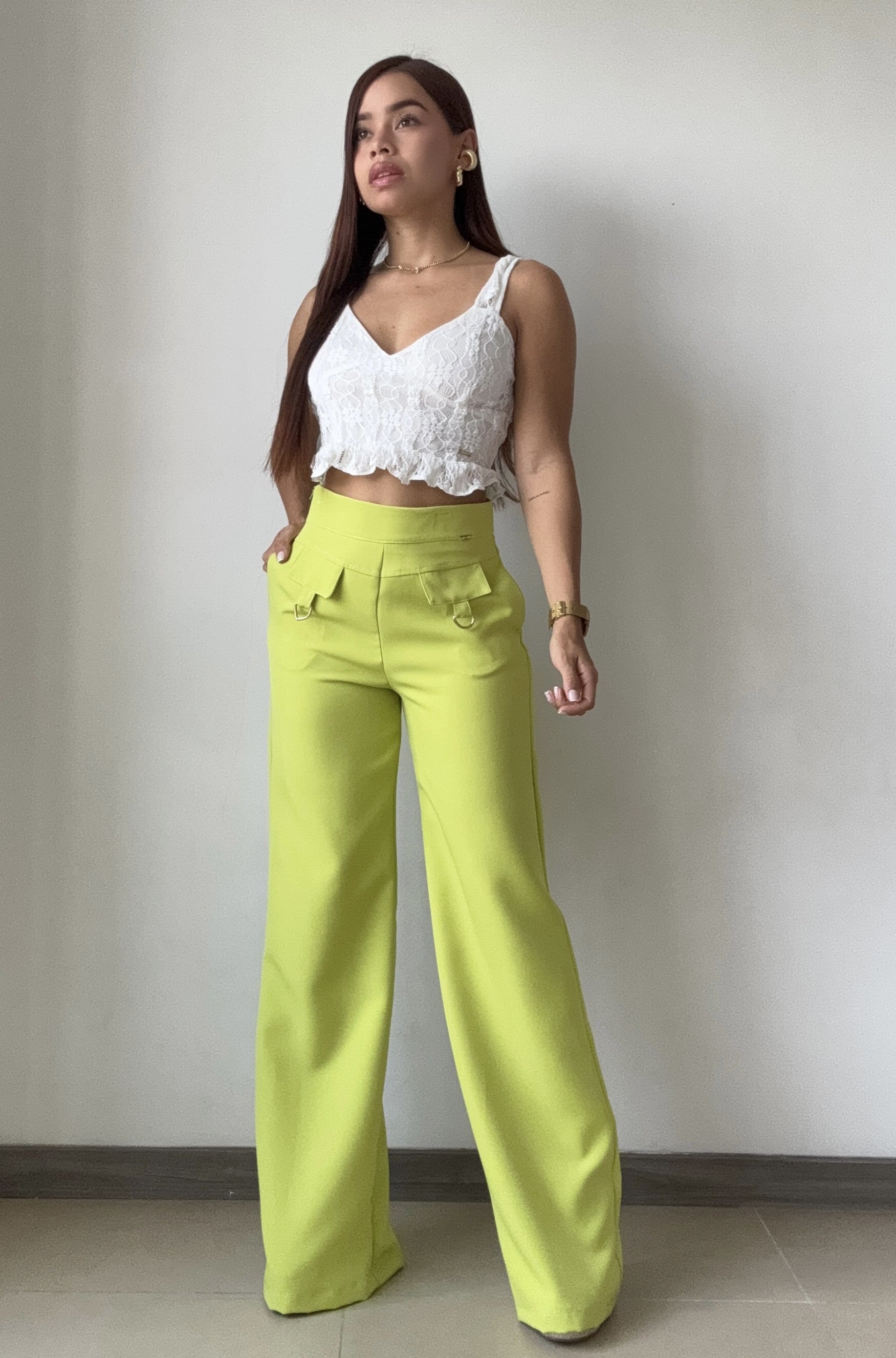 Pantalon Tapa Hebiila Con Cierre