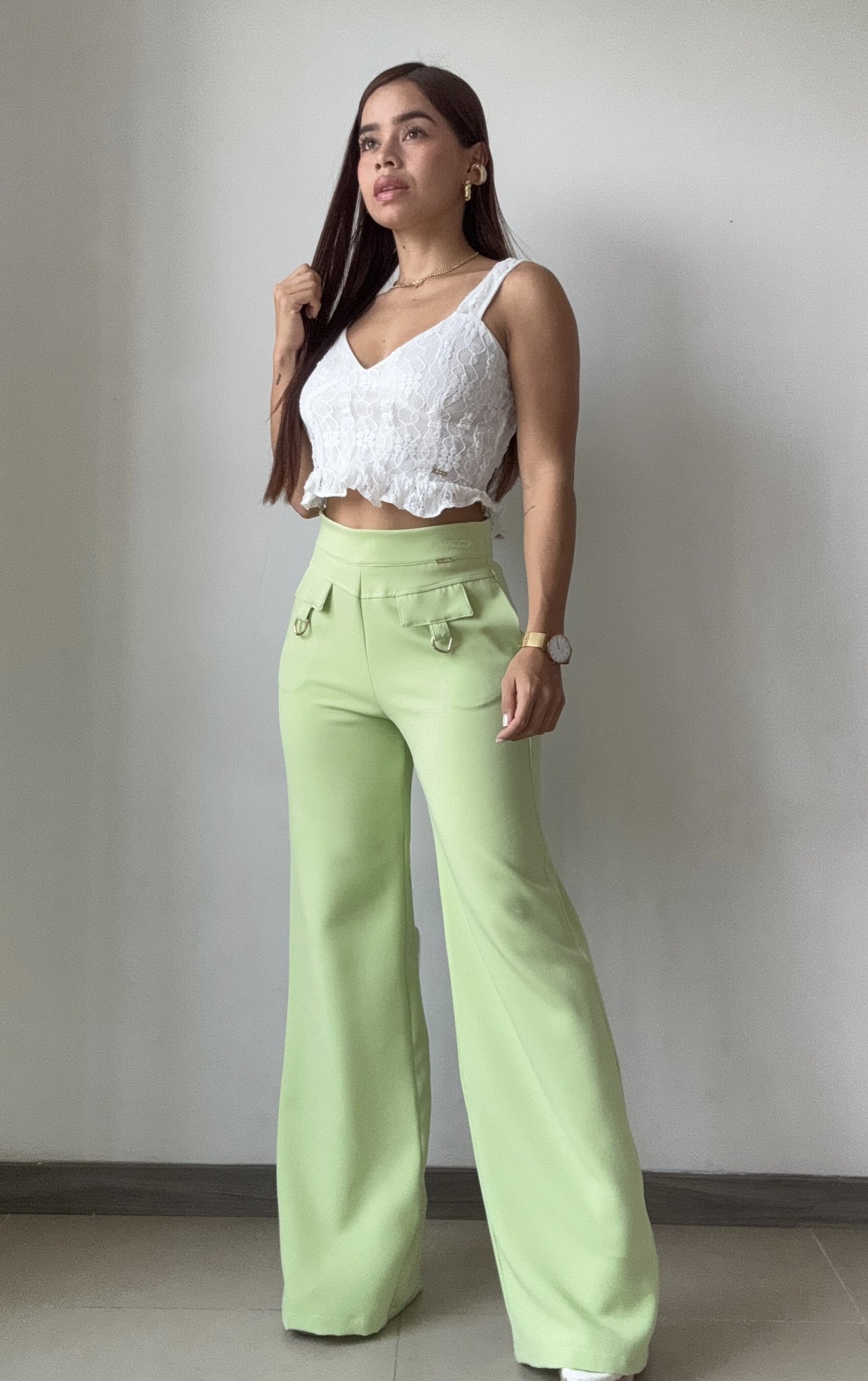 Pantalon Tapa Hebiila Con Cierre