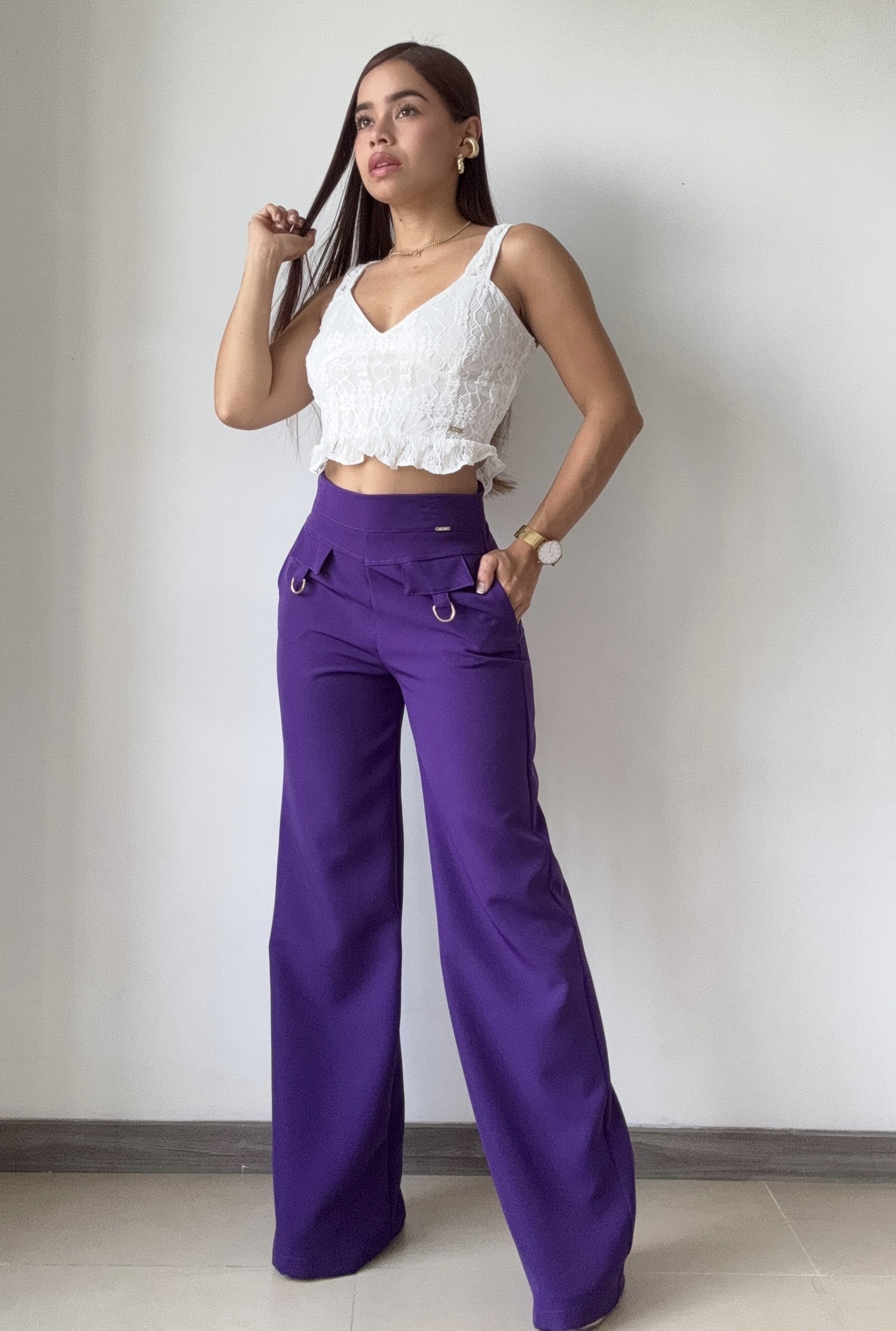 Pantalon Tapa Hebiila Con Cierre