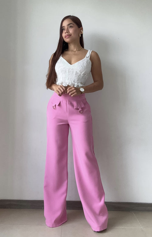 Pantalon Tapa Hebiila Con Cierre