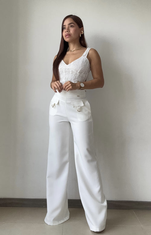 Pantalon Tapa Hebiila Con Cierre