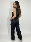 Pantalon Enresortado Con Bolsillos