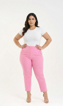 Pantalon Tiro Alto Con Pinzas Plus