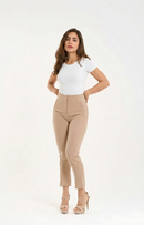 Pantalon Tiro Alto Con Pinzas