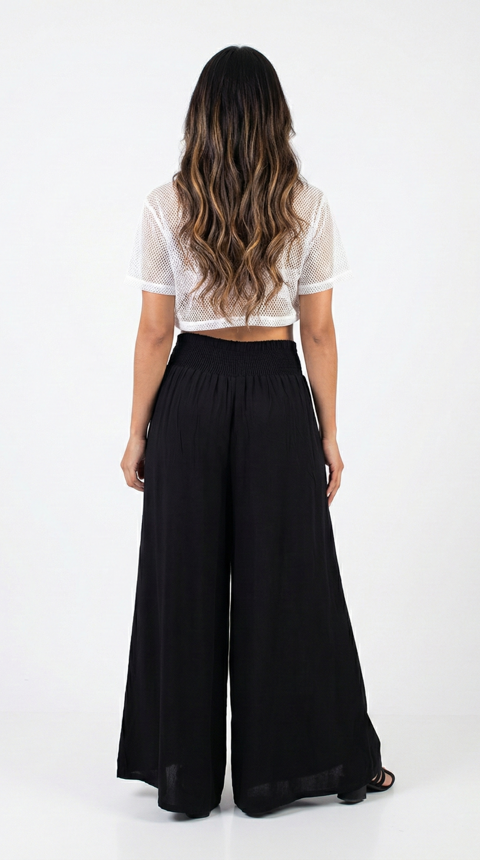 Pantalon Prense Bota Ancha Con Bolsillo