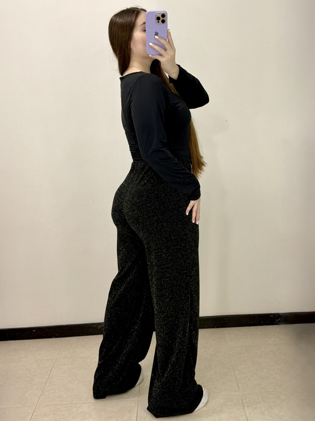 Pantalon Tiro Alto Vena Delantera