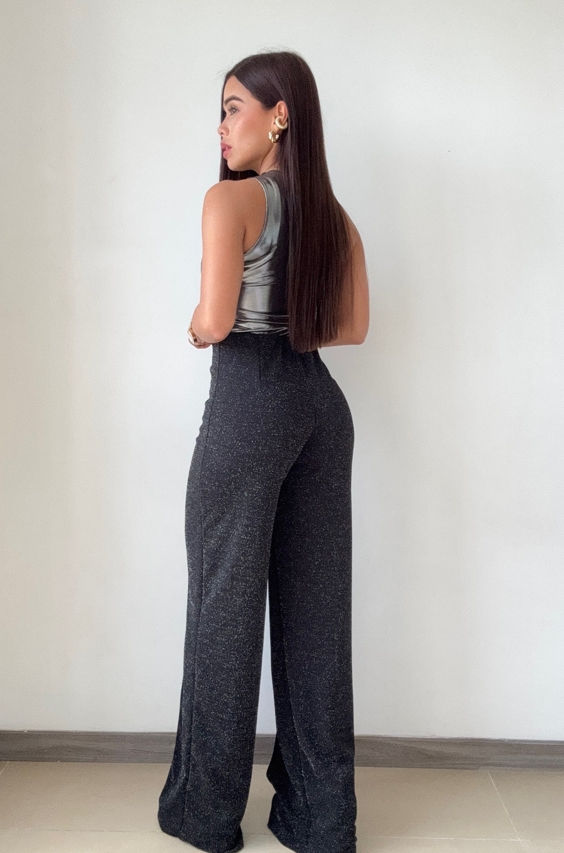 Pantalon Tiro Alto Vena Delantera