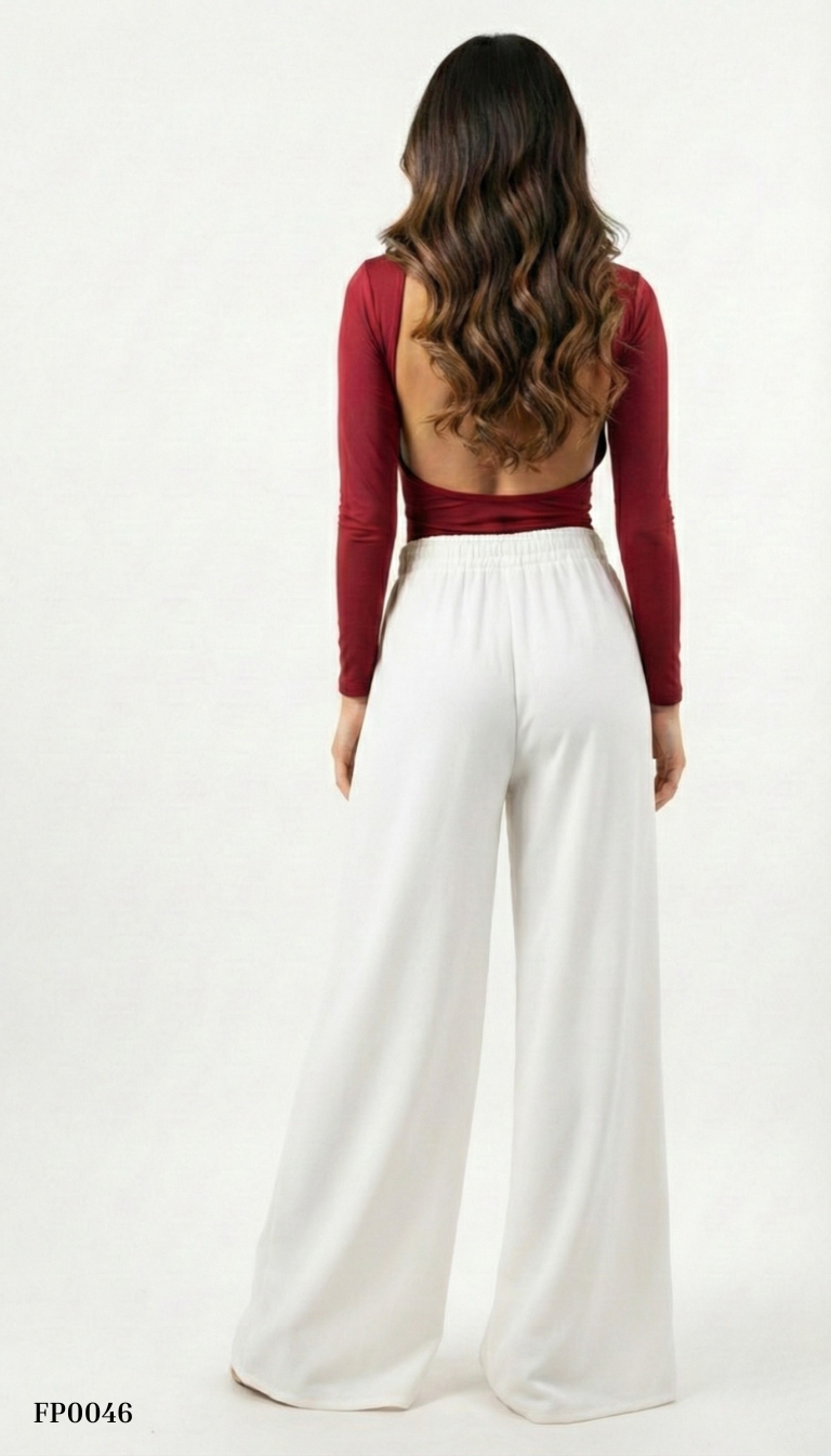 Pantalon Palazo Resorte En Posterior