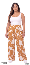 Pantalon Estampado Con Prenses