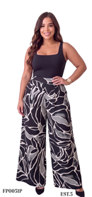 Pantalon Estampado Con Prenses