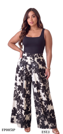 Pantalon Estampado Con Prenses