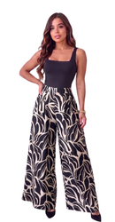 Pantalon Estampado Con Prenses