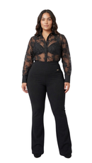 Leggins Pretina Ancha Y Alta Bota Ancha