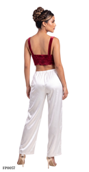 Pantalon Pretina Resorte Tiras Recto