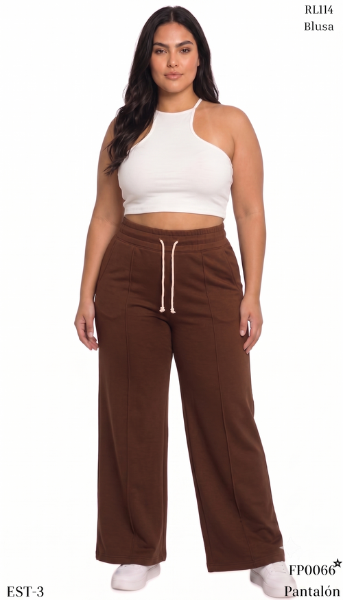 Pantalo Pretina Resortebota Recta Plus