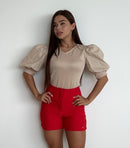 Short Doble Pinza Delantero Y Trasero