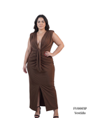 Vestido Manga Sisa Nudo Centro