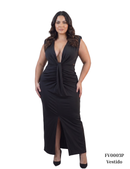Vestido Manga Sisa Nudo Centro